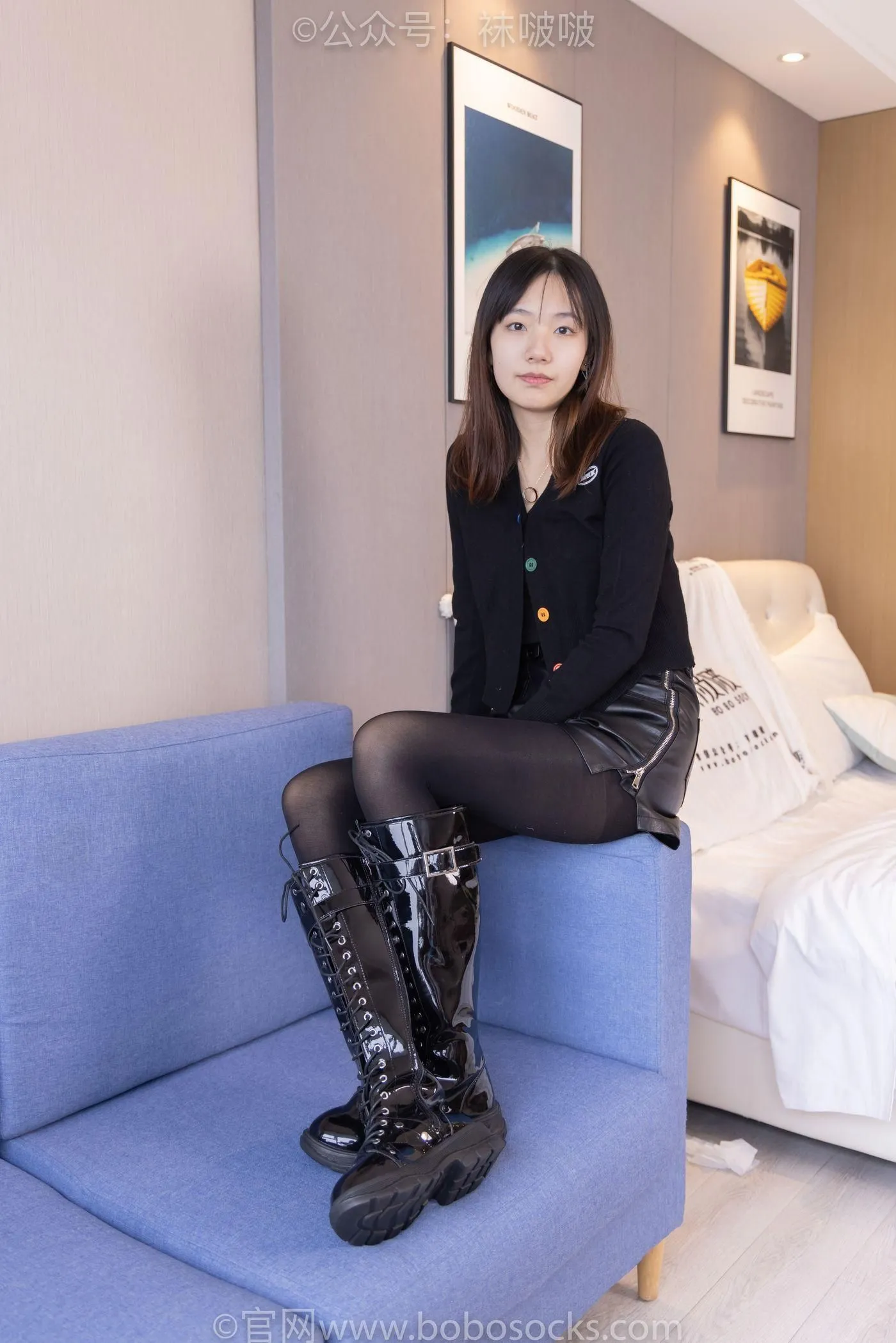[BoBoSocks袜啵啵]NO.072 小甜豆-两双长靴、厚黑丝、厚肉丝 [144P]插图